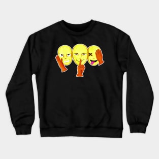 Three wise faces Crewneck Sweatshirt